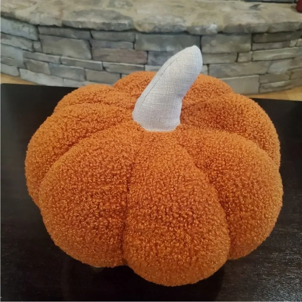 Cozy Orange Pumpkin Pillow Costco